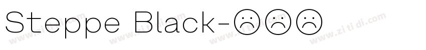 Steppe Black字体转换
